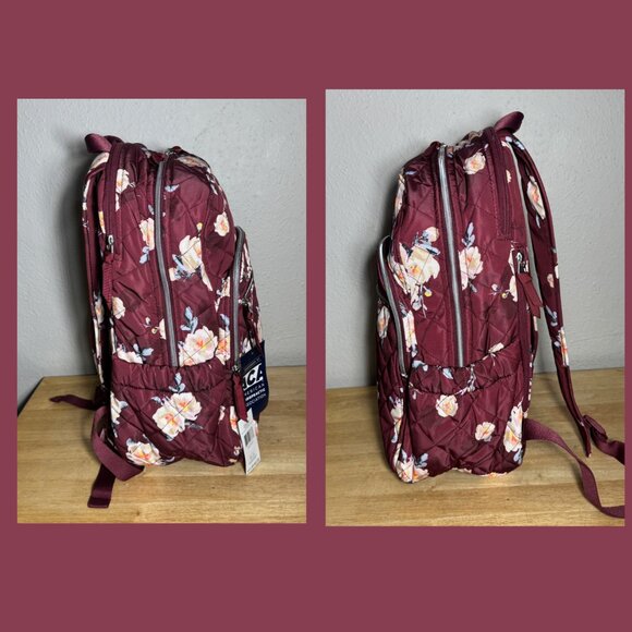 Vera Bradley Campus Backpack in Bloom and Branches NWT Performance Twill - Picture 5 of 12